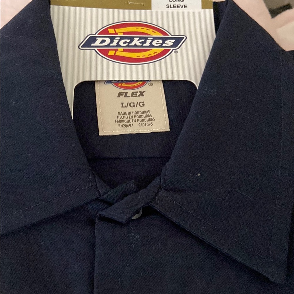 Dickies Men's Navy Blue Flex Shirt